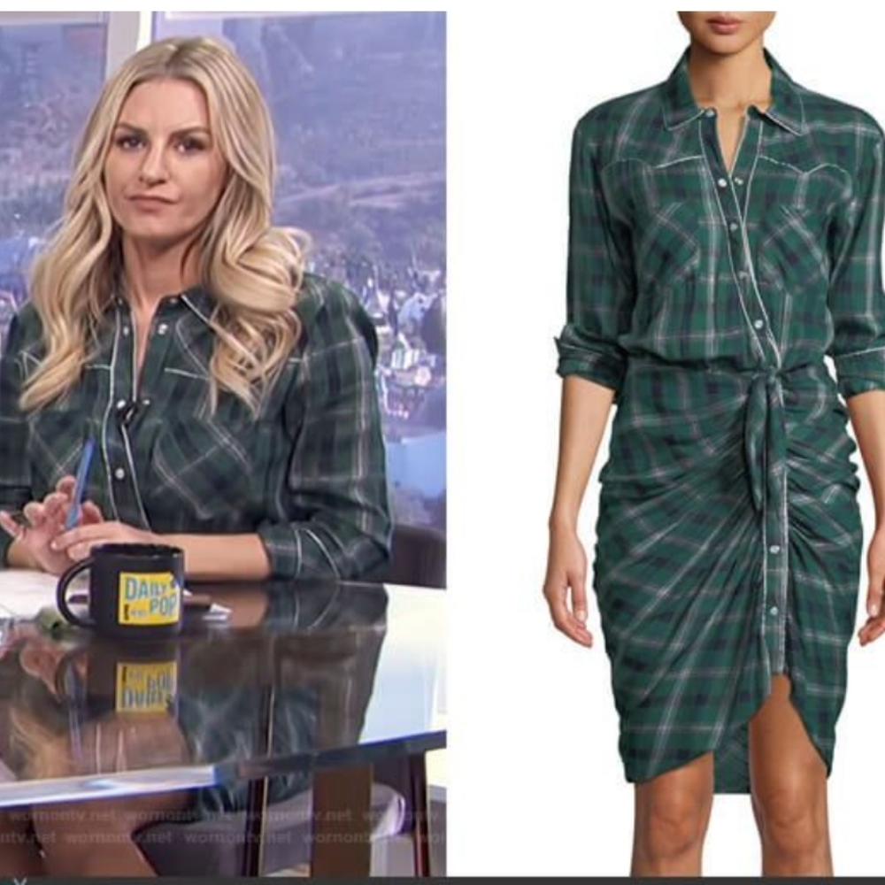 Veronica Beard Green Plaid Dress - Picture 3 of 16
